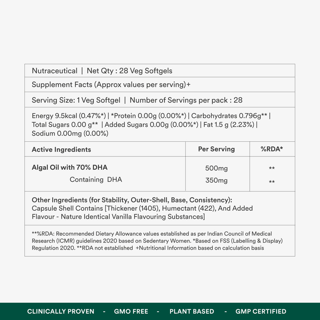 DHA Algal Oil - OriginsNutra