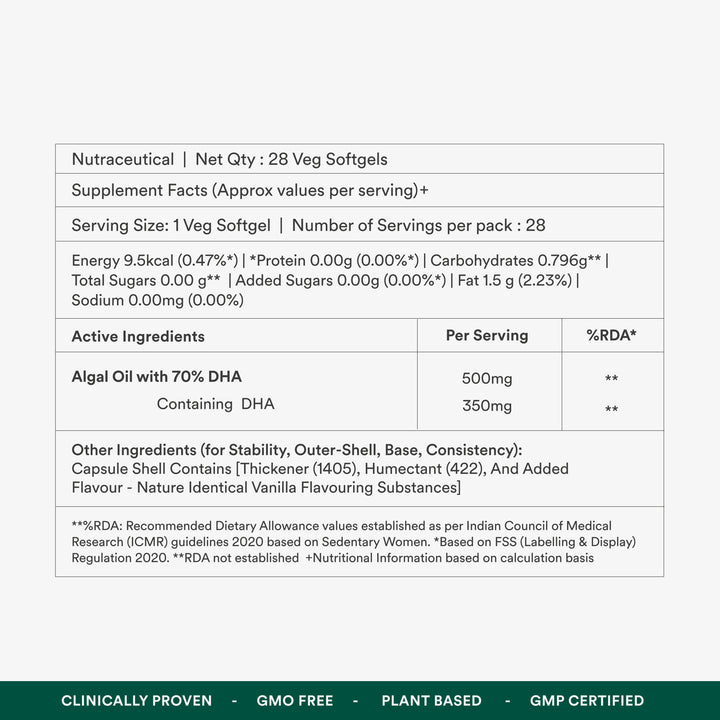 DHA Algal Oil - OriginsNutra