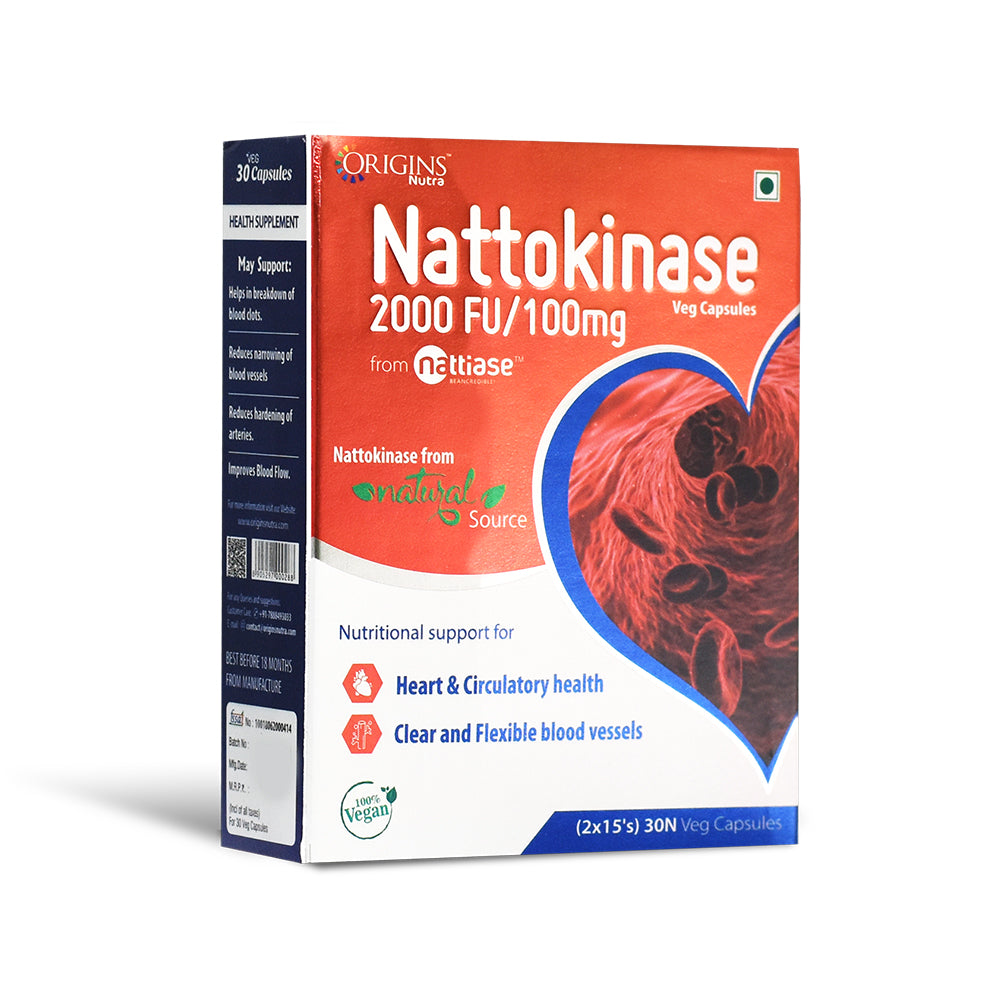 Nattokinase 2000Fu/100Mg for Healthy Heart and Cholesterol Balance
