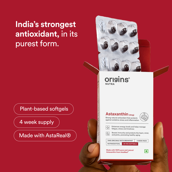 Astaxanthin 4mg from Astareal® - Origins Nutra