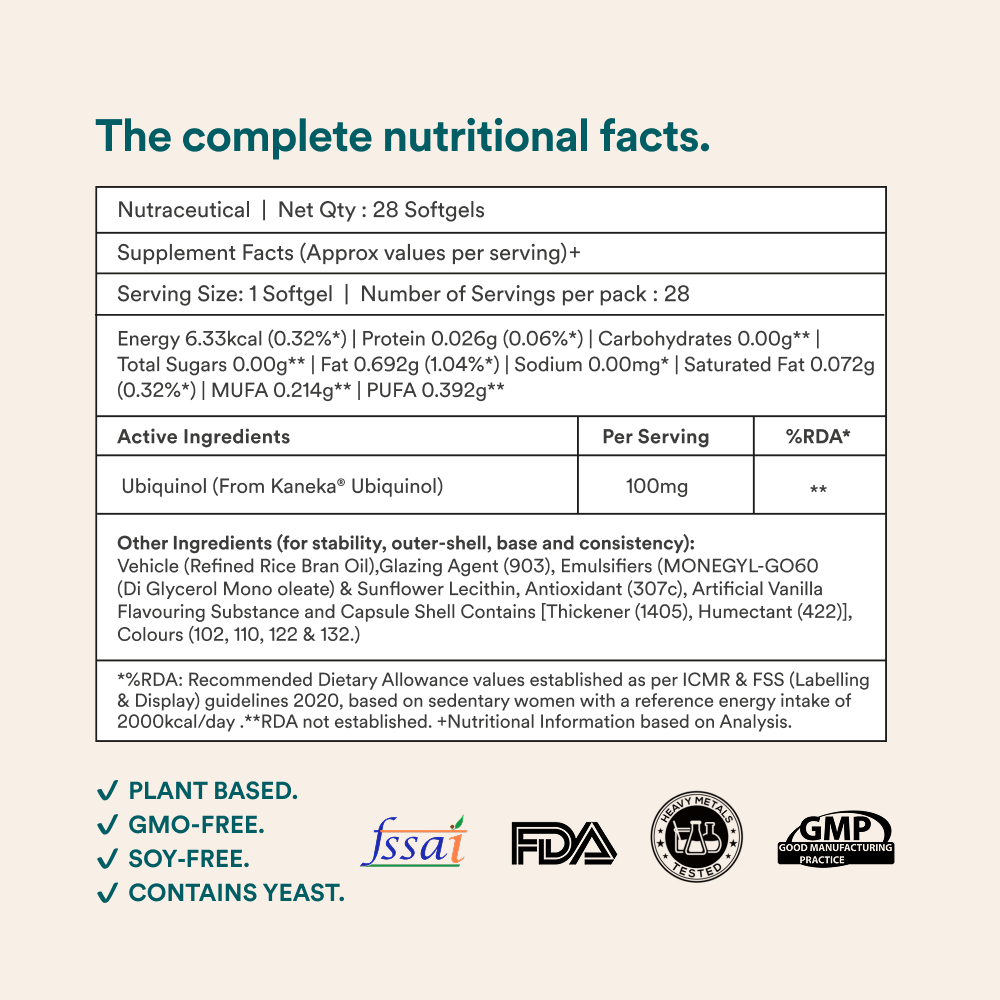 Ubiquinol 100mg from Kaneka® - Origins Nutra