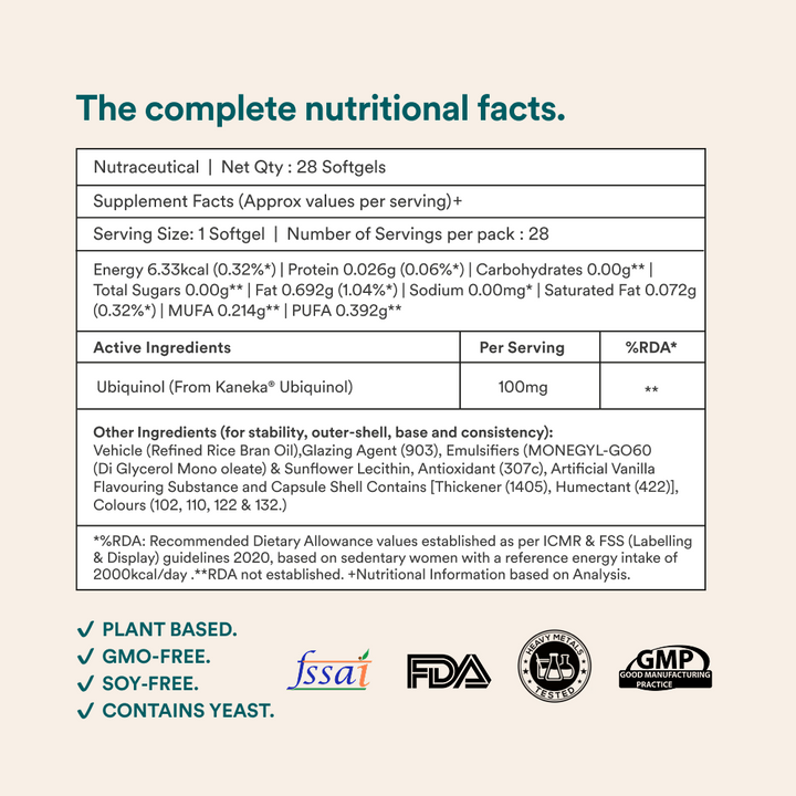 Ubiquinol 100mg from Kaneka® - Origins Nutra