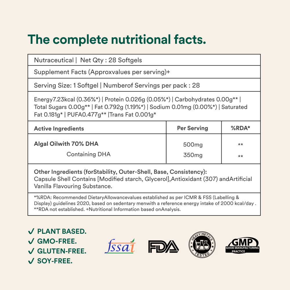 DHA Algal Oil - Origins Nutra