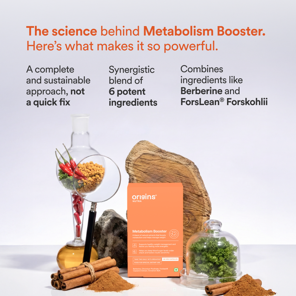 Metabolic Enhancer Metabolism Booster with Berberine + 5 ingredients - Origins Nutra
