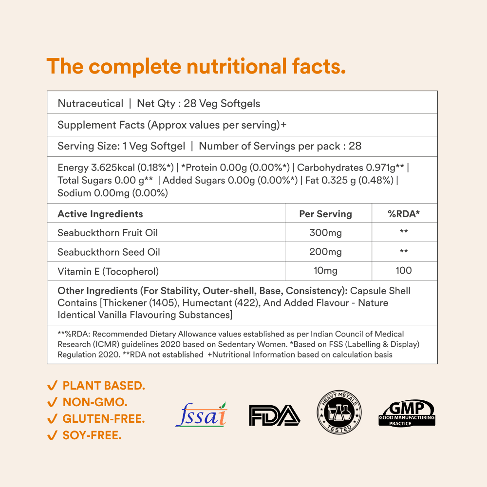 Sea Buckthorn Oil - Origins Nutra